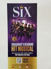 Six The Musical Broadway Promo Flyer Set Lot 4 Lena Horne Theatre Dylan Mulvaney