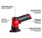 Milwaukee 2531-20 M12 Fuel Orbital Detail Sander