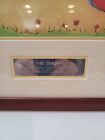 The Smurfs Original Production Cel Animation Art And Background Framed - Smurfet