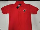 0730 Mens Nfl Apparel Atlanta Falcons Polo Football Jersey Shirt Red Black New