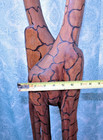 Zimbabwe Wood Carving Of   Double Giraffe - African Art  12