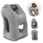 Inflatable Travel Pillow Airplane Neck Head Support Pillow With Valve