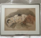 Raphael Soyer Original Art Adolescence Lithograph  71 Female Signed 93 150 Frame