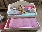 American Girl Doll Trundle Bed Bedding Set Truly Me White   Breakfast Bed   More