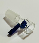 Glass Slide Bowl 14mm Or 18mm     Blue Or Green Snowflake Screen     1 Unit