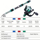 Telescopic Fishing Rod And Reel Set With Baits And Hooks For Travel