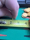 Vintage Backgammon Bakelite 15 Butterscotch Swirl   15 Red Swirl Set Of 30