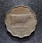 Guernsey - 1959-nice 3  Pence- Elizabeth Ii- Cu ni  3 6g   21mm   Km 18 Sks3