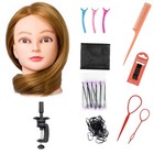 Hair Mannequin Head 28  Real Hair Training Head For Cosmetology With 9 Tools