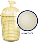 Medium Trash Bags - 8 Gallon  40 Bags  1 Pack Of 40 Bags  Twist Tie - Cream