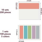 Elii 300 Pcs Tabs 2 Inch Sticky Index Tabs  Writable And Repositionable Book Tab