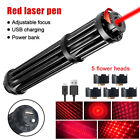 Long Range 650nm Power Red Laser Pointer Pen Visible Beam Dot Light Usb