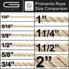 Golberg Twisted Promanila   Unmanila   Tan Polypro Rope Nautical Marine Cord