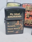 5x Adult Novelty Vintage Lighters Nos Never Used Flip Lighter Lite Light Tobacco