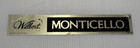  3x  Wilbert Monticello   Salute Casket Plaque Coffin Box Plates Tags Originals