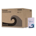 Boardwalk Slstubl 8 In  Polypropylene Cocktail Straws - Black  10 carton  New
