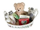 Personalized Basket Baby Shower Gift Basket Large With Mallard Ducks New Mom