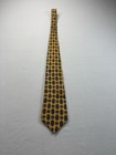 Vintage Tommy Hilfiger Men   s Silk Necktie Gold Crest Medallion Pattern Classic