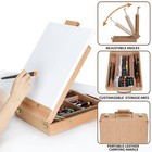 69 Pcs Artists Painting Set With Wood Box Easel   48  12ml Acrylic Painting Set    