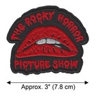 Rocky Horror Picture Show Iron On Patch 3  Black Red Embroidered Applique New