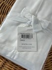 New Serena   Lily Border Frame Sateen Euro Pillow Sham-white