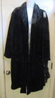 Ross Michaels Bathrobe Mens Black Plush Shawl Collar Kimono Nwt Size L xl