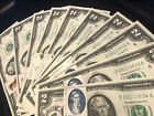 1976 Two Dollar   2  Bill Uncirculated Consecutive Sequential Cancellation Stamp