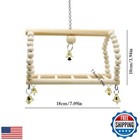 Deloky 7 Packs Bird Parrot Swing Chewing Toys-hanging Bell Bird Cage Toys Sui