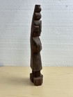 Vintage 11 5    Hand Carved Wooden Figurine Folk Art Culture
