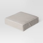 24 x22  Solid Outdoor Deep Seat Cushion With Contrast Piping Tan - Threshold