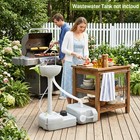 Portable Camping Sink Rv Barber Kitchen Indoor Hygiene Wash Sink Basin Faucet