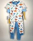 New Toddler Boys 4pc Short Sleeve Cotton Snug Fit Ms  Rachel Pajama Set Blue 4t