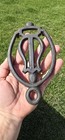 8 Antique Cast Iron Footed Sad Iron Trivets Lot Display Advertising 1800s Vtg