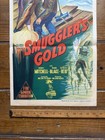 Vintage 1951 Diving Movie Smuggler s Gold Australian Daybill Poster Original
