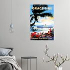 Cruise Ship - Grace Line - Caribbean - Vintage Travel Poster  Retro Posters