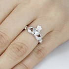 925 Sterling Silver Irish Claddagh Heart Crown Band Ring Women Size 3-15 S3759