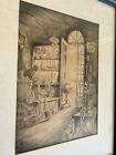 A  A  Blum Attributed Large Etching Circa 1930s In Original Frame Untitled