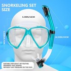 Snorkel Mask Goggles W  Nose Cover  Anti-fog Leak Goggles   Dry Snorkel