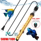 500w Adjustable Temperature Submersible Aquarium Heater Fish Tank Heating Rod