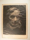 Gutzon Borglum Signed Engraving   Abraham Lincoln   s Bust In U s  Capitol Rotunda