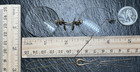 Antique Gold Tone Bifocal Pince-nez Glasses With Hairpin Chain H844