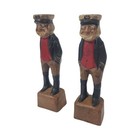 Vintage Ceramic Sea Captain Sailor Figurines Set Of 2 Nautical Folk Art