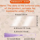 Zonon 100 Pieces 2 X 6 Clear Plastic Bookmark Sleeves 2 X 6 Inches 