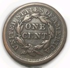 1851 Braided Hair Large Cent Large Date Fine Chocolate Brown Tracking 