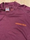 Vtg Virginia Tech Hokies Nike Team Tag Long Sleeve Shirt Maroon Cotton Tee Xl
