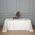 Ivory 90 x132  Premium Velvet Rectangular Tablecloth Wedding Event Party Linens