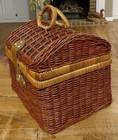Vintage Basket Picnic Storage Basket Wicker Suitcase Gift Box Woven
