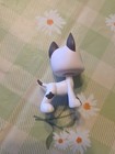 Littlest Pet Shop Lps  750 Great Dane White Brown Blue Eyes Authentic