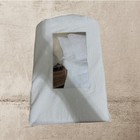 Piu Belle Portugal 4 Pc Sheet Set 100  Cotton Washed Percale White Cal King Nwt