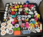 Vintage Lot Kitchen Littles Barbie Doll Miniatures Play Food Groceries Dishes
